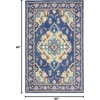 image:imageSAFAVIEH Antiquity Collection Area Rug  5 x 8 Blue amp Ivory Handmade Traditional Oriental Wool Ideal for High Traffic Areas in Living Room Bedroom AT520MBlueIvory
