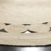 image:imageSAFAVIEH Area Rug 4 Round  Natural Fiber Collection  Navy Handmade Jute Boho Farmhouse Braided Design NF364NIvory