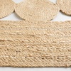 image:imageSAFAVIEH Area Rug 4 Round  Natural Fiber Collection  Navy Handmade Jute Boho Farmhouse Braided Design NF364NIvory