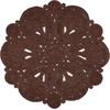 image:imageSAFAVIEH Area Rug 5 Round  Natural Fiber Collection  Natural Brown Handmade Jute Decorative Boho Floral Design NF360ABrown