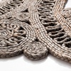 image:imageSAFAVIEH Area Rug 5 Round  Natural Fiber Collection  Natural Brown Handmade Jute Decorative Boho Floral Design NF360AGrey