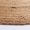 image:imageSAFAVIEH Area Rug 7 Square  Cape Cod Collection Natural Brown Handmade Braided Flat Weave Jute CAP252ANatural