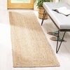 image:imageSAFAVIEH Area Rug 7 Square  Cape Cod Collection Natural Brown Handmade Braided Flat Weave Jute CAP252ANatural