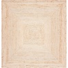 image:imageSAFAVIEH Area Rug 7 Square  Cape Cod Collection Natural Brown Handmade Braided Flat Weave Jute CAP252ANatural