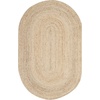 image:imageSAFAVIEH Area Rug 7 Square  Cape Cod Collection Natural Brown Handmade Braided Flat Weave Jute CAP252ANatural