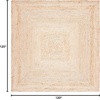 image:imageSAFAVIEH Area Rug 7 Square  Cape Cod Collection Natural Brown Handmade Braided Flat Weave Jute CAP252ANatural