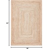 image:imageSAFAVIEH Area Rug 7 Square  Cape Cod Collection Natural Brown Handmade Braided Flat Weave Jute CAP252ANatural