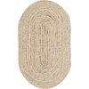 image:imageSAFAVIEH Area Rug 7 Square  Cape Cod Collection Natural Brown Handmade Braided Flat Weave Jute CAP252ANatural
