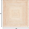 image:imageSAFAVIEH Area Rug 7 Square  Cape Cod Collection Natural Brown Handmade Braided Flat Weave Jute CAP252ANatural