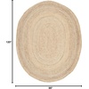 image:imageSAFAVIEH Area Rug 7 Square  Cape Cod Collection Natural Brown Handmade Braided Flat Weave Jute CAP252ANatural