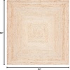image:imageSAFAVIEH Area Rug 7 Square  Cape Cod Collection Natural Brown Handmade Braided Flat Weave Jute CAP252ANatural