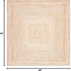 image:imageSAFAVIEH Area Rug 7 Square  Cape Cod Collection Natural Brown Handmade Braided Flat Weave Jute CAP252ANatural