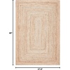 image:imageSAFAVIEH Area Rug 7 Square  Cape Cod Collection Natural Brown Handmade Braided Flat Weave Jute CAP252ANatural
