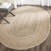 image:imageSAFAVIEH Area Rug 7 Square  Cape Cod Collection Natural Brown Handmade Braided Flat Weave Jute CAP252ANatural