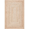 image:imageSAFAVIEH Area Rug 7 Square  Cape Cod Collection Natural Brown Handmade Braided Flat Weave Jute CAP252ANatural