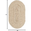 image:imageSAFAVIEH Area Rug 7 Square  Cape Cod Collection Natural Brown Handmade Braided Flat Weave Jute CAP252ANatural