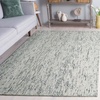 image:imageSAFAVIEH Area Rug 8x10  Abstract Collection  Large  Grey amp Ivory Handmade Wool Ideal for Living Room Bedroom Office Dining Space ABT468JGreenIvory