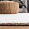 image:imageSAFAVIEH Area Rug 8x10  Abstract Collection  Large  Grey amp Ivory Handmade Wool Ideal for Living Room Bedroom Office Dining Space ABT468JIvoryBeige
