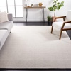image:imageSAFAVIEH Area Rug 8x10  Abstract Collection  Large  Grey amp Ivory Handmade Wool Ideal for Living Room Bedroom Office Dining Space ABT468JIvoryBeige