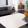 image:imageSAFAVIEH Area Rug 8x10  Abstract Collection  Large  Grey amp Ivory Handmade Wool Ideal for Living Room Bedroom Office Dining Space ABT468JIvoryBeige