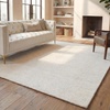 image:imageSAFAVIEH Area Rug 8x10  Abstract Collection  Large  Grey amp Ivory Handmade Wool Ideal for Living Room Bedroom Office Dining Space ABT468JIvoryBeige