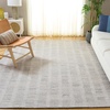 image:imageSAFAVIEH Area Rug 8x10  Abstract Collection  Large  Silver amp Ivory Handmade Wool amp Chenille Ideal for Living Room Bedroom Office Dining Space ABT498GSilverIvory