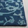 image:imageSAFAVIEH Area Rug 8x10  Anatolia Collection  Large  Sage amp Beige Handmade Floral Scroll Design Ideal for Living Room Bedroom Office Dining Space AN401WNavy