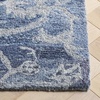 image:imageSAFAVIEH Area Rug 8x10  Anatolia Collection  Large  Sage amp Beige Handmade Floral Scroll Design Ideal for Living Room Bedroom Office Dining Space AN401WBlueGrey