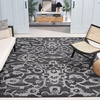 image:imageSAFAVIEH Area Rug 8x10  Anatolia Collection  Large  Sage amp Beige Handmade Floral Scroll Design Ideal for Living Room Bedroom Office Dining Space AN401WGrey