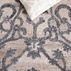 image:imageSAFAVIEH Area Rug 8x10  Anatolia Collection  Large  Sage amp Beige Handmade Floral Scroll Design Ideal for Living Room Bedroom Office Dining Space AN401WBeigeBlack