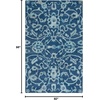 image:imageSAFAVIEH Area Rug 8x10  Anatolia Collection  Large  Sage amp Beige Handmade Floral Scroll Design Ideal for Living Room Bedroom Office Dining Space AN401WNavy
