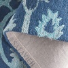 image:imageSAFAVIEH Area Rug 8x10  Anatolia Collection  Large  Sage amp Beige Handmade Floral Scroll Design Ideal for Living Room Bedroom Office Dining Space AN401WNavy