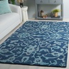 image:imageSAFAVIEH Area Rug 8x10  Anatolia Collection  Large  Sage amp Beige Handmade Floral Scroll Design Ideal for Living Room Bedroom Office Dining Space AN401WNavy