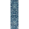 image:imageSAFAVIEH Area Rug 8x10  Anatolia Collection  Large  Sage amp Beige Handmade Floral Scroll Design Ideal for Living Room Bedroom Office Dining Space AN401WNavy