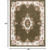 image:imageSAFAVIEH Area Rug 8x10  Aubusson Collection  Large  Olive amp Ivory Handmade Wool Ideal for Living Room Bedroom Dining Space AUB301XGreyIvory