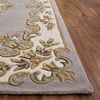 image:imageSAFAVIEH Area Rug 8x10  Aubusson Collection  Large  Olive amp Ivory Handmade Wool Ideal for Living Room Bedroom Dining Space AUB301XGreyIvory