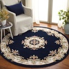 image:imageSAFAVIEH Area Rug 8x10  Aubusson Collection  Large  Olive amp Ivory Handmade Wool Ideal for Living Room Bedroom Dining Space AUB301XNavyIvory
