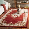 image:imageSAFAVIEH Area Rug 8x10  Aubusson Collection  Large  Olive amp Ivory Handmade Wool Ideal for Living Room Bedroom Dining Space AUB301XRustIvory