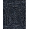 image:imageSAFAVIEH Area Rug 8x10  Braided Collection  Large  Orange amp Rust Handmade Cotton Reversible Ideal for Living Room Bedroom Dining Space BRD210ABlackBlue