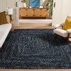 image:imageSAFAVIEH Area Rug 8x10  Braided Collection  Large  Orange amp Rust Handmade Cotton Reversible Ideal for Living Room Bedroom Dining Space BRD210ABlackBlue