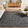 image:imageSAFAVIEH Area Rug 8x10  Braided Collection  Large  Orange amp Rust Handmade Cotton Reversible Ideal for Living Room Bedroom Dining Space BRD210ABlackIvory