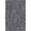 image:imageSAFAVIEH Area Rug 8x10  Braided Collection  Large  Orange amp Rust Handmade Cotton Reversible Ideal for Living Room Bedroom Dining Space BRD210ABlackIvory