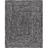 image:imageSAFAVIEH Area Rug 8x10  Braided Collection  Large  Orange amp Rust Handmade Cotton Reversible Ideal for Living Room Bedroom Dining Space BRD210ABlackIvory