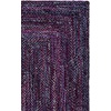 image:imageSAFAVIEH Area Rug 8x10  Braided Collection  Large  Orange amp Rust Handmade Cotton Reversible Ideal for Living Room Bedroom Dining Space BRD210APurpleBlue