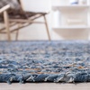 image:imageSAFAVIEH Area Rug 8x10  Cape Cod Collection  Large  Beige amp Multi Handmade Jute amp Cotton Woven Braided Design CAP202BBlueNatural