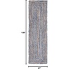image:imageSAFAVIEH Area Rug 8x10  Cape Cod Collection  Large  Beige amp Multi Handmade Jute amp Cotton Woven Braided Design CAP202BBlueNatural