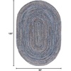 image:imageSAFAVIEH Area Rug 8x10  Cape Cod Collection  Large  Beige amp Multi Handmade Jute amp Cotton Woven Braided Design CAP202BBlueNatural