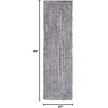 image:imageSAFAVIEH Area Rug 8x10  Cape Cod Collection  Large  Beige amp Multi Handmade Jute amp Cotton Woven Braided Design CAP202BBlueNatural