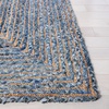 image:imageSAFAVIEH Area Rug 8x10  Cape Cod Collection  Large  Beige amp Multi Handmade Jute amp Cotton Woven Braided Design CAP202BBlueNatural