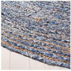 image:imageSAFAVIEH Area Rug 8x10  Cape Cod Collection  Large  Beige amp Multi Handmade Jute amp Cotton Woven Braided Design CAP202BBlueNatural